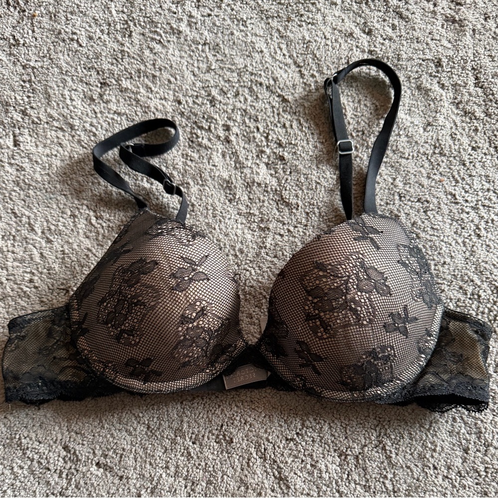 Elegant Black Lace Bra